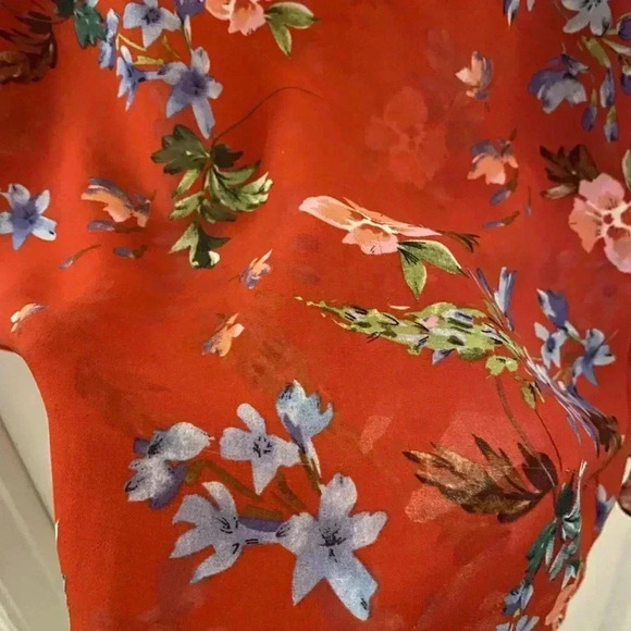 Cabi Womens Ruffle Red Devotions Blouse - Picture 4 of 8